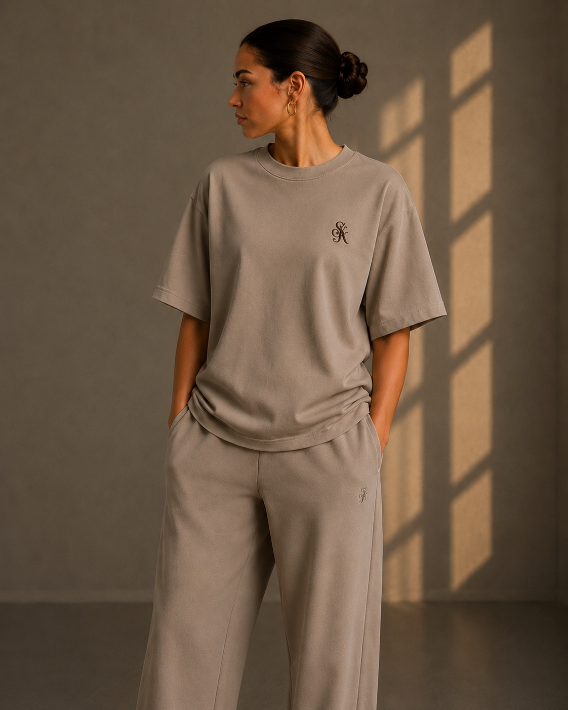 SYK Signature T-Shirt – Mocha Taupe