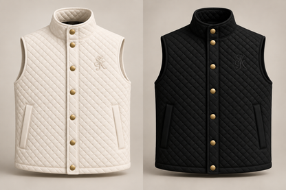 The SYK Quilted Vest - Black