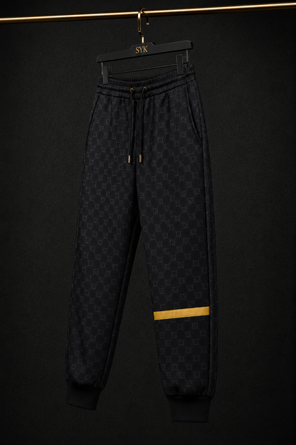 SYK Black Gold Jacquard Pants – Limited Edition