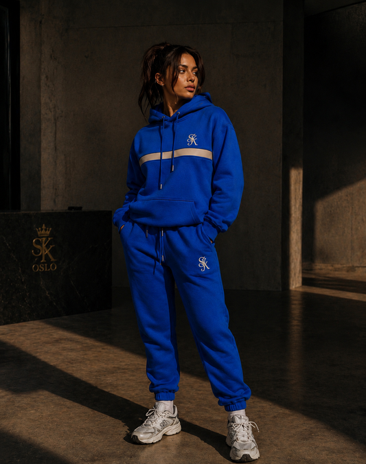 Royal Blue Gold Stripe Set