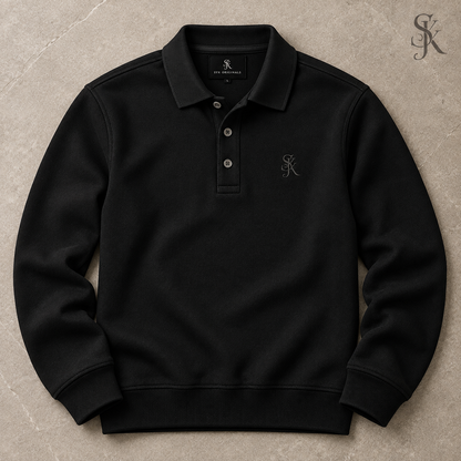 SYK Originals — Premium Cotton Polo | Black