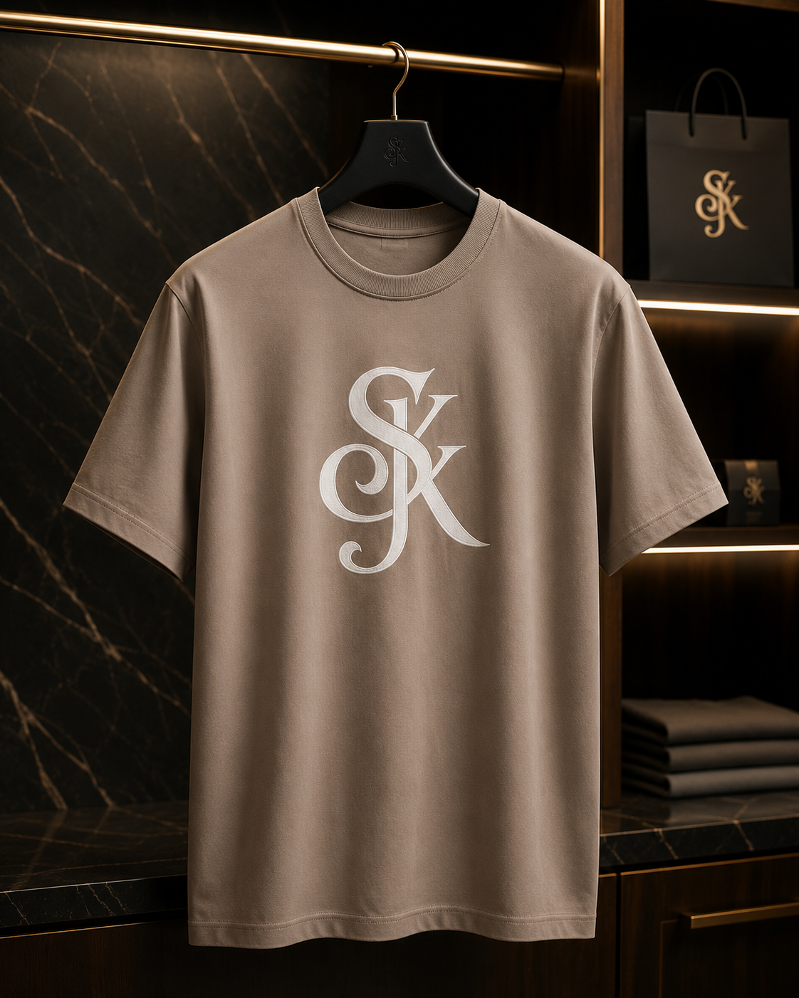 SYK OSLO Tee – Stone Taupe