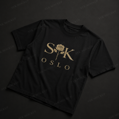 SYK Black/Gold Rose Tee