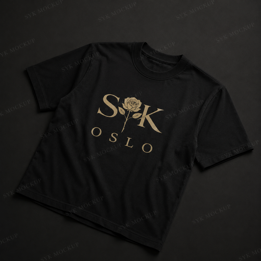 SYK Black/Gold Rose Tee