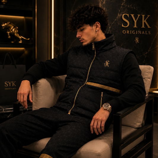 SYK Royal Jacquard Puffer Vest