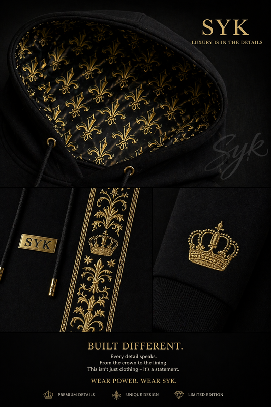 SYK Noir Royale Hoodie – Limited Edition ( Statement )