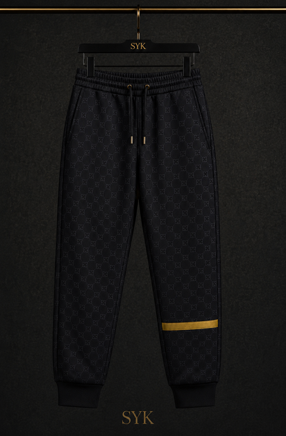 SYK Black Gold Jacquard Pants – Limited Edition
