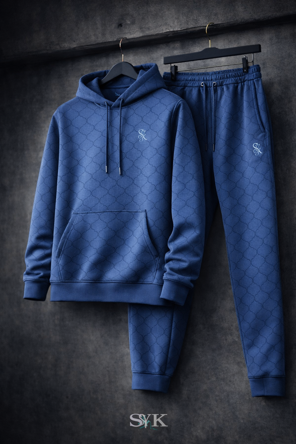 Royal Blue Jacquard Pants – Ashed Edition